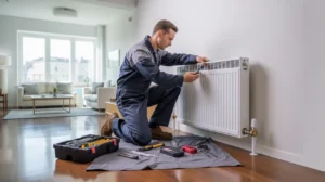 heizungsmonteur in der wohnung